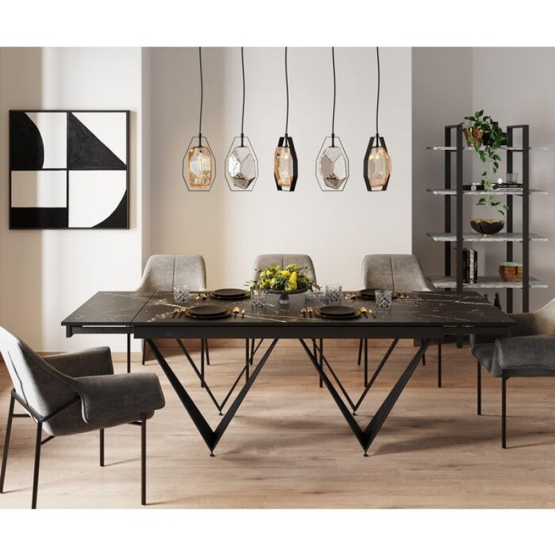 Extension Table Sandra 180(40+40)x90cm